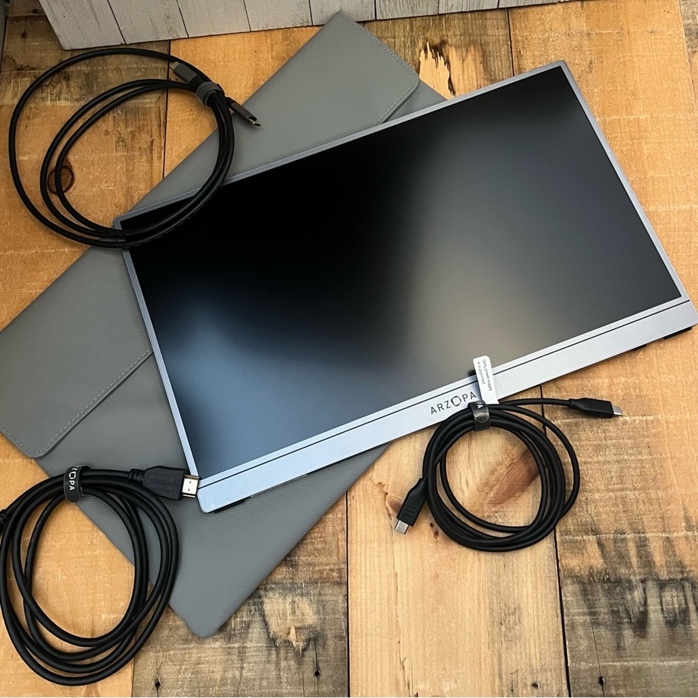 ARZOPA Portable Monitor 71FC Gray - Picture 2 of 6